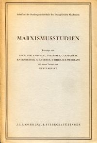 Marxismusstudien. (Umschlag)