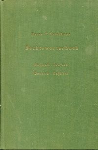 Kniepkamp, Rechtswörterbuch. (Umschlag)