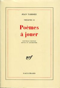 Tardieu, Poèmes à jouer. (Umschlag)
