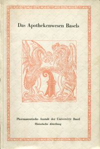 Häfliger, Das Apothekenwesen Basels. (Umschlag)