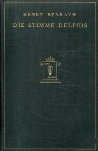 Benrath, Die Stimme Delphis. (Umschlag)