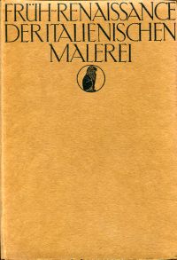Hamann, Die Frührenaissance der italienischen Malerei. (Umschlag)