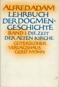 Adam, Lehrbuch der Dogmengeschichte. (Umschlag)