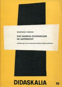 Vierzig, Das Markus-Evangelium im Unterricht. (Umschlag)