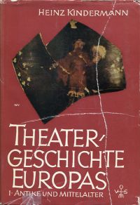 Kindermann, Theatergeschichte Europas. (Umschlag)