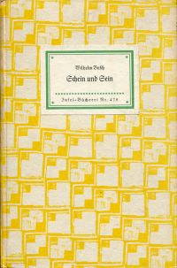 Busch, Schein und Sein. (Umschlag)