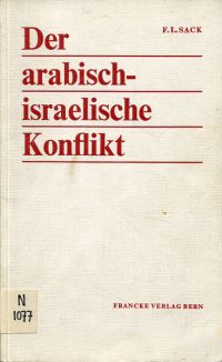 Sack, Der arabisch-israelische Konflikt. (Umschlag)