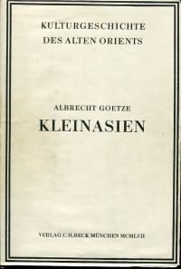 Götze, Kleinasien. (Schutzumschlag)