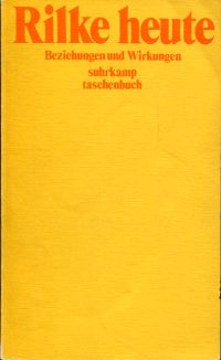 Solbrig, Rilke heute. (Umschlag)