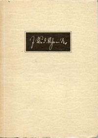 Widmer, Dr. Johann Rudolf Schneider, 1804-1880. (Umschlag)