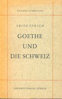 Strich, Goethe und die Schweiz. (Umschlag)