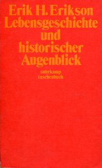 Erikson, Lebensgeschichte und historischer Augenblick. (Umschlag)