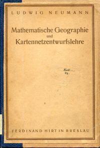 Neumann, Mathematische Geographie und Kartennetzentwurfslehre. (Umschlag)