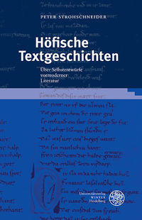 Strohschneider, Höfische Textgeschichten. (Umschlag)