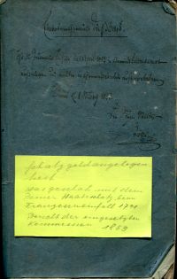 Bericht und Anträge der Mehrheit der vom Grossen Rathe am 8. Oktober 1851 in der (Umschlag)
