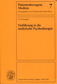 Knoepfel, Einführung in die analytische Psychotherapie. (Umschlag)