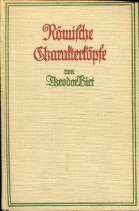 Birt, Römische Charakterköpfe. (Umschlag)