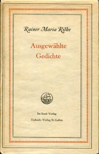Rilke, Ausgewählte Gedichte. (Umschlag)