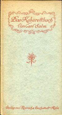 Salm, Das Kabarettbuch. (Umschlag)