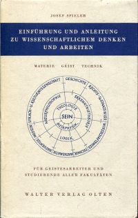 Spieler, Einführung und Anleitung zu wissenschaftlichem Denken und Arbeiten. (Umschlag)