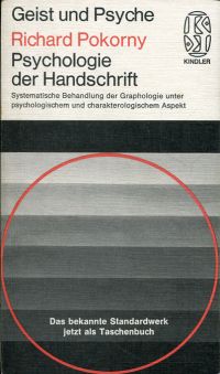 Pokorny, Psychologie der Handschrift. (Umschlag)