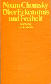Chomsky, Über Erkenntnis und Freiheit. (Umschlag)