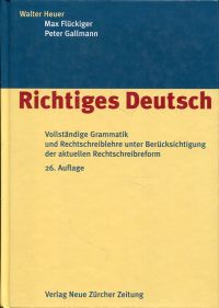 Heuer, Richtiges Deutsch. (Umschlag)