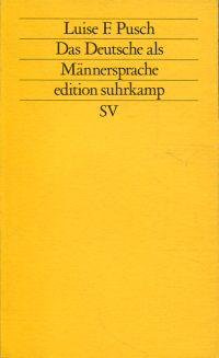 Pusch, Das Deutsche als Männersprache. (Umschlag)