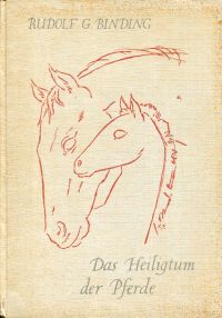 Binding, Das Heiligtum der Pferde. (Umschlag)
