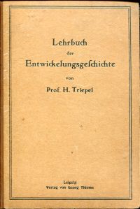 Triepel, Lehrbuch der Entwickelungsgeschichte. (Umschlag)