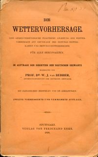 Bebber, Die Wettervorhersage. (Umschlag)