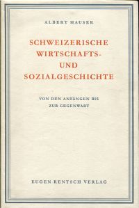 Hauser, Schweizerische Wirtschafts- und Sozialgeschichte. (Umschlag)