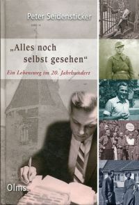 Seidensticker, "Alles noch selbst gesehen". (Umschlag)