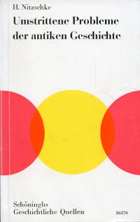 Nitzschke, Umstrittene Probleme der antiken Geschichte. (Umschlag)