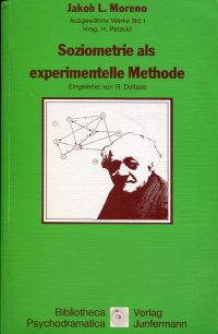 Moreno, Soziometrie als experimentelle Methode. (Umschlag)