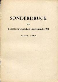 Mortensen, Neue Beobachungen über Wüstungs-Bandfluren und ihre Bedeutung für die (Umschlag)