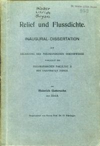 Gutersohn, Relief und Flussdichte. (Umschlag)