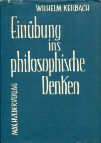 Keilbach, Einübung ins philosophische Denken. (Umschlag)