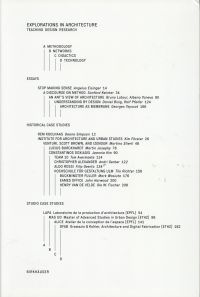 Staub, Explorations in architecture. (Umschlag)