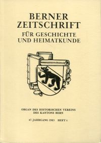 Furrer, Denkmalpflege in der Stadt Bern 1978 - 1984. (Umschlag)