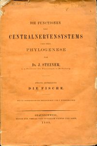 Steiner, Die Functionen des Centralnervensystems und ihre Phylogenese. - Abtheil (Umschlag)