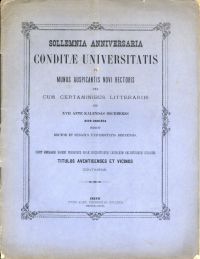 Hagen, Hermanni Hageni Prodromus novae inscriptionum latinarum Helveticarum syll (Umschlag)