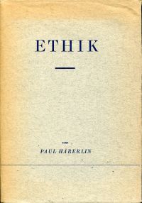 Häberlin, Ethik im Grundriss. (Umschlag)