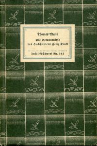 Mann, Bekenntnisse des Hochstaplers Felix Krull. (Umschlag)