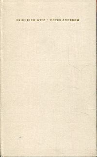 Witz, Unter anderem. (Umschlag)