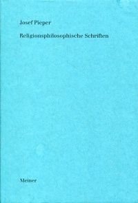 Pieper, Religionsphilosophische Schriften. (Umschlag)