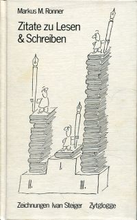 Ronner, Zitate zu Lesen & Schreiben. (Umschlag)