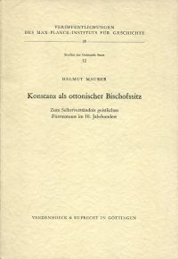 Maurer, Konstanz als ottonischer Bischofssitz. (Umschlag)