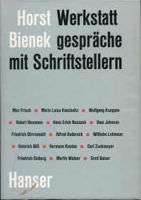 Bienek, Werkstattgespräche mit Schriftstellern. (Umschlag)