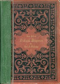 Glasenapp, Das Leben Richard Wagners in sechs Büchern. (Umschlag)